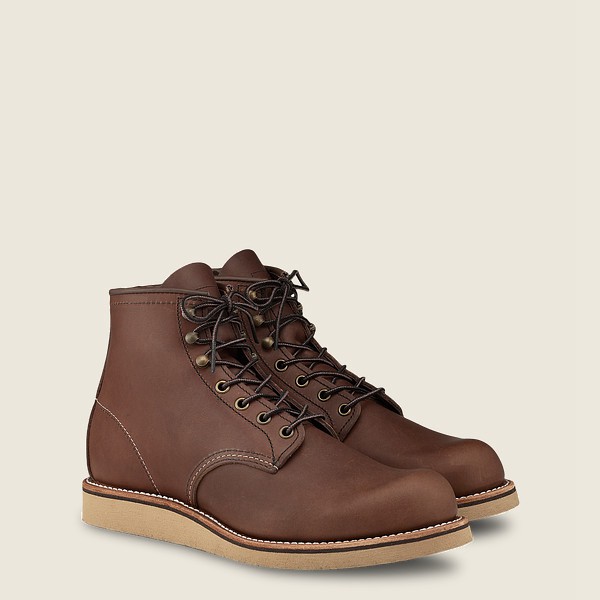 Botas Red Wing Heritage Hombre Marrom - Rover - 6-Inch Harness Cuero - 635-UGEWTZ